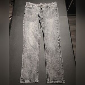 Old Navy Slim Jeans - Acid Wash Black/Grey - Men's 36x29